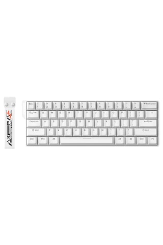 Dareu Ek60 He White %60 Yulong Manyetik Switch 8k Hz Hall Effect Hotswap Rgb İngilizce Gaming Klavye