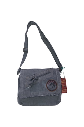 Vintage Küçük Salaş Unisex Günlük Çapraz Postacı Çantası S Boy 26x20cm GRİ