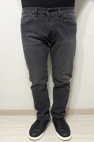 Hacker Denim Dmctekstil Erkek 1020 - Yüksek Bel Rahat Kesim Boru Paça Jean Pantolon Füme