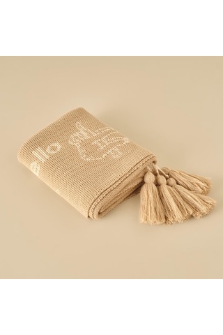 Bella Maıson Sloth Hayvan Baskılı%100 Battaniye, Bej, 100x120 Cm Sku: Smg8690010039408 Diğer
