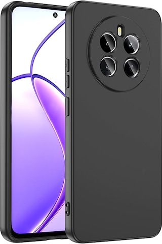 Realme 12 4g Kılıf Zore Mara Lansman Kapak Siyah