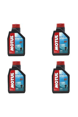 Motul Marine Outboard 2T 2 Zamanlı Tekne Motor Yağı 1 L 4 Adet