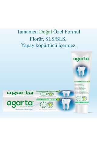 Agarta Doğal Diş Macunu 100ml Bitki Özlü 2 Li Set Beyazlık