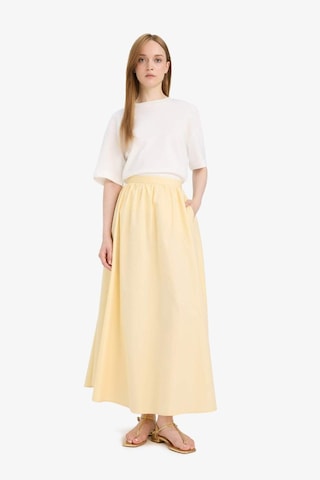 Defacto A Kesim Cepli Poplin Maxi Etek E4369ax25spyl450 Sarı