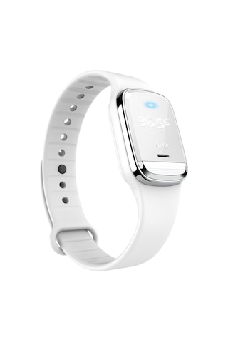 Mufunye M20 Ultrasonik Dış Mekan Kovucu Bilezik: Saat, Sıcaklık Ölçer Ve Güvenli Ensek Kovucu Özellikli Beyaz Model