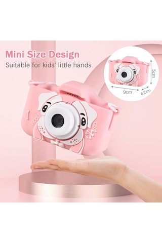 Youtek Mavi Öküz Desenli Çocuk Dijital Kamerası - 20mp Lens, 2.0" Ips Ekran, 1080p Fotoğraf/videolu, Oyun Ve Müzik Fonksiyonlu, Yenilenebilir Pil Mavi