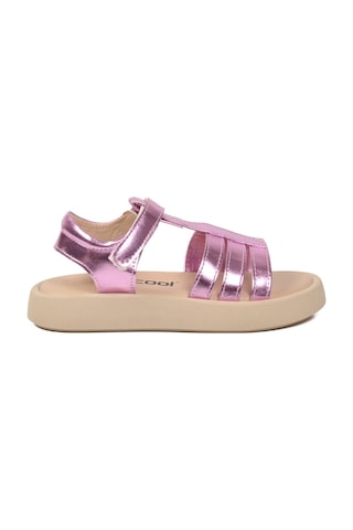 Cool Lila Cırt Bantlı Yumuşak Rahat Tabanlı Kız Çocuk Sandalet Queen F