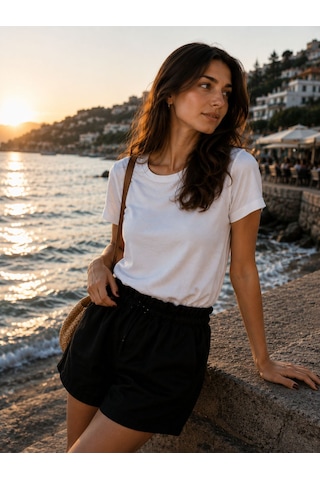 Naturel Kadın Giyim Kadın Şort siyah