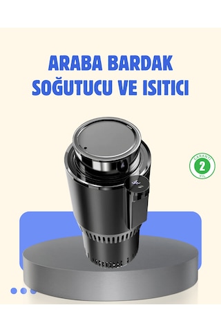 Araç İçi Akıllı Bardaklık Isıtıcı Soğutucu Dijital Ekranlı Diğer