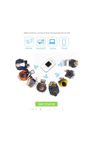 Lemestar Mf800 4g Mobil Wifi Hotspot: 150mbps Hız, 10 Cihaz Bağlantısı, 2100mah Batarya, Avrupa-asya Bölgeleri İçin Taşınabilir Mifi