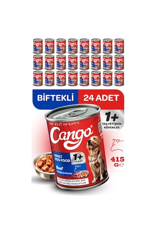 Cango Yaş Yetişkin Köpek Maması Etli 415gr 24lü