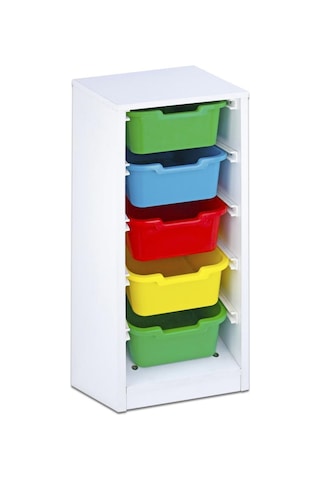 DOLAP PLASTİK 5 ÇEKMECELİ Çok Renkli