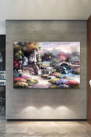Cennet Yaşam Doğa Hikaye Kanvas Tablo 120 x 80