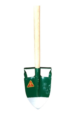 Çift Baskılı Bel Bağ Bahçe Küreği Saplı