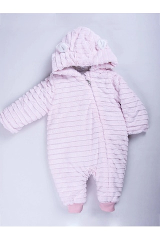 Kidaxi Sevimli Ayıcık Bebek Pembe Tulum 3-6/6-9/9-12/18-24 Ay Pembe
