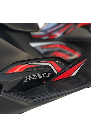 GP Kompozit Honda PCX 125 2021-2024 Uyumlu Yan Alt Ayak Pad Gri