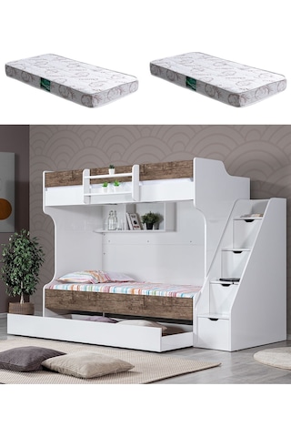 Ranza, Kardem Yavrulu Ranza - Ceviz 2 Adet Comfort Yatak 90 X 190 CM