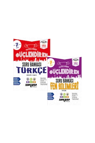 2027 7.sınıf Güçlendiren Türkçe-fen Bağlam Temelli %100 Yeni Müfredat Soru Bankası Seti