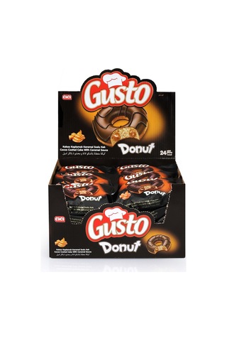 Gusto Donut Karamelli Kek 35 Gr. 24 Adet (1 Kutu)