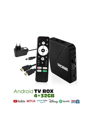 Rose Tv Box 4-32gb 6k Medya Player Ses Komutlu