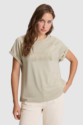 U.S. Polo Assn. U.s. Polo Assn. Kadın Açık Haki Tişört 50322109-vr183 Acık Hakı