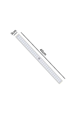 Moveevo 2 Adet Usb Şarjlı Led Sensör Işığı, 60 Led Işık Kaynağı, 4 Seviye Ayar, Girişim Ve Işık Algılama, Dolap-çekmece Aydınlatması, Kablosuz Montaj Diğer