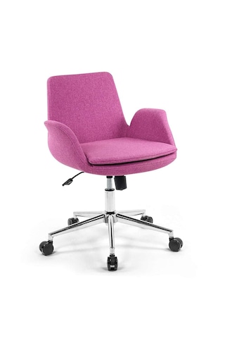 Kaya Ofis Mobilya Carrer Çalışma Koltuğu Ofis Sandalyesi Pembe