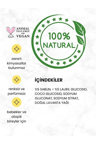 Baproy Bitkisel Çamaşır Deterjanı 1 Litre + Bitkisel Çamaşır Yumuşatıcısı Doğal Lavanta Yağlı 1 Litre 2 L
