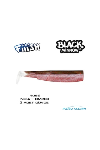 Fiiish Bm140/4 Bm203 3 Adet Gövde Rose Silikon Yem