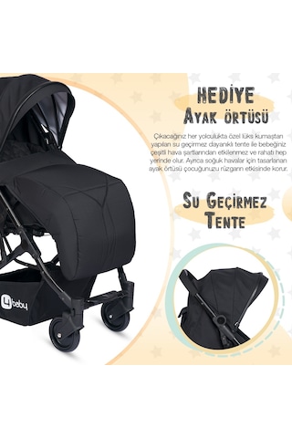 4 Baby Black Drone Sky Kabin Sistem Bebek Arabası