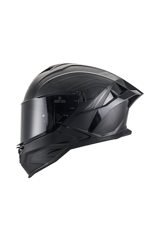 867 Black Line Full Face Motosiklet Kaskı - Mat Siyah- Güneş Vizörlü