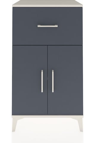 Hyperion Komodin Tek Raflı Tek Çekmeceli 2 Kapaklı 60x44x106 Aytaşı-antrasit Aytası