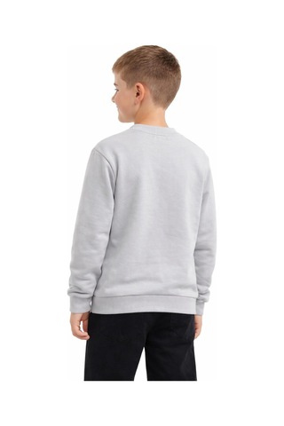 Baglan Erkek Çocuk Önü Baskılı Sweatshirt Bgl-st05238 Gri