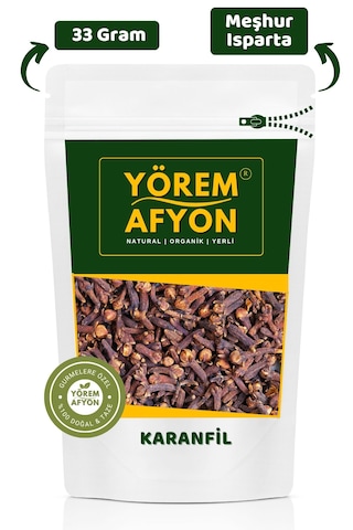 Yörem Afyon Isparta Yöresinden Seçkin Hasat Yağı Alınmamış Hakiki Tane Karanfil Syzygium Aromaticum 33gr.