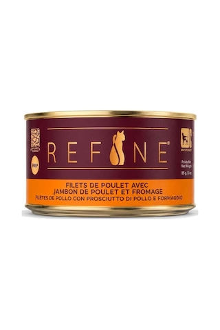 Refine Kısırlaştırılmış Kedi Konservesi Tavuk Jambonlu Ve Peynirli 85 Gr