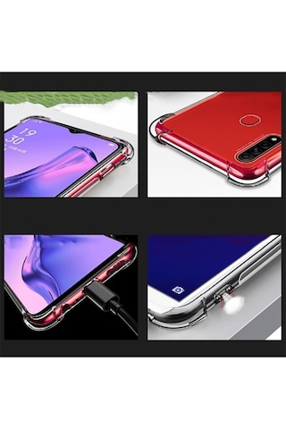 Oppo A31 Kılıf Zore Nitro Anti Shock Silikon Renksiz