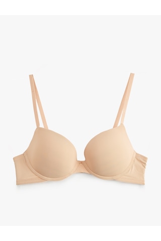 Koton Balenli Dolgulu Basic Push Up Sütyen Ten Rengi 6slk10050mk