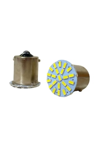 Çakarlı 18 Led Çiçek 93 Tek Duy Beyaz