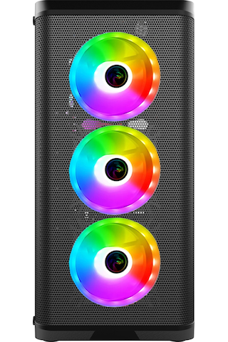 Gametech Wolf 4 x120 MM Rainbow Fanlı Oyuncu Bilgisayar Kasası