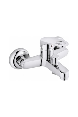 Purvex Home Mix Banyo Bataryası - Pirinç Gövde Krom Kaplama Aç-kapa Banyo Musluğu