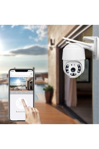 2.0 Mp Hd Lens İç Dış Mekan Suya Danıklı Ip Wifi Network Güvenlik Kamerası Wifi Kamera 4741