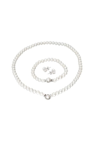 Chavin Inci Küçük Broş Gümüş Kolye Bileklik Küpe Takımı Set Ds48