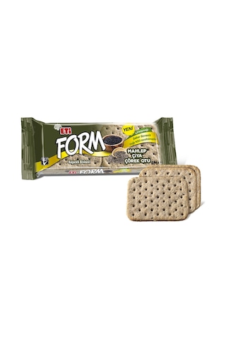 Eti Form Mahlepli Çiya ve Çörek Otlu Kepekli Bisküvi 24 x 40 G