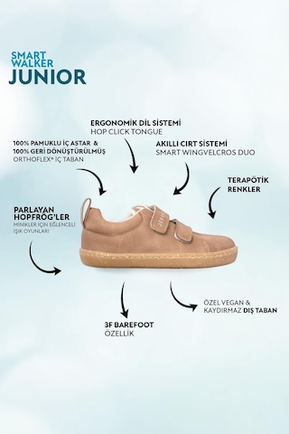 Smart Walker Junior Kahverengi Meşe Barefoot Çocuk Ayakkabı-kahverengi Meşe