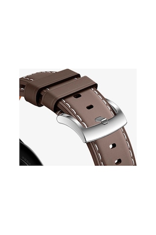 Huawei Watch Gt3 / Gt4 / Gt5 / Gt5 Pro / Gt6 / Gt6 Pro 46mm Uyumlu Yüksek Kalite Dikiş Detaylı Metal Tokalı Pu Deri Kordon
