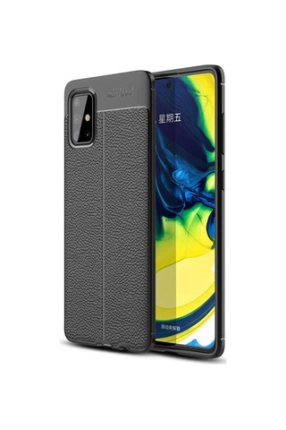 Samsung Uyumlu Galaxy A71 Kılıf Zore Niss Silikon Kapak Siyah