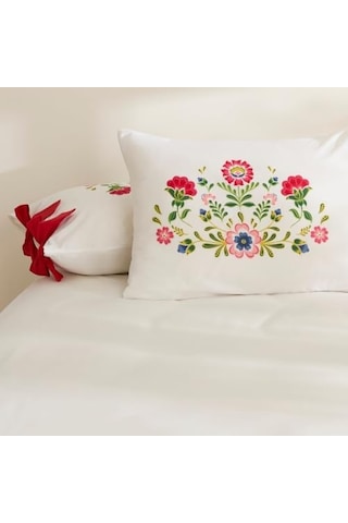 Home Elsa%100 Pamuk 2&apos Li Yastık Kılıfı Pudra Açik Mavi