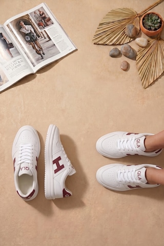 Ayakkabı Fuarı Elit Asqla1457 Kadın Klasik Sneaker Beyaz