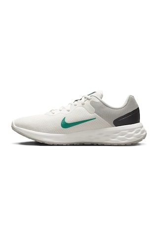 Nike Revolution 6 Running Nn Walk Shoes Yürüyüş Koşu Ayakkabısı Beyaz Yeşil Swoosh Krem