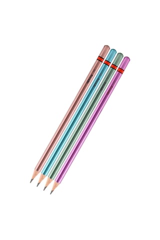 Rotring Metalik Kurşun Kalem 4 Lü Paket 1 Adet Siyah